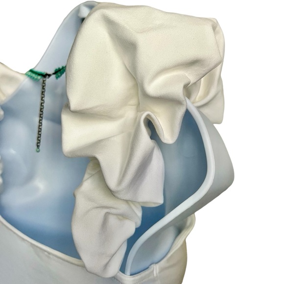 NWOT Express Scoop Neck Puff Strap Thong Bodysuit- XS size - Picture 11 of 14